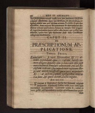 De Praescriptionum Applicatione