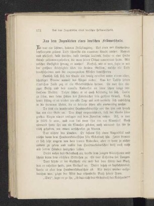 Aus dem Jugendleben eines deutschen Feldmarschalls.