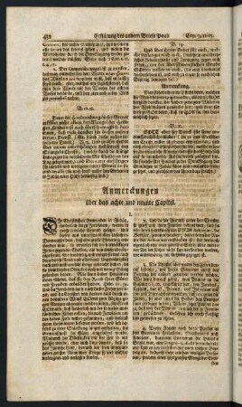 432-433, Anmerckungen über das achte und neunte Capitel