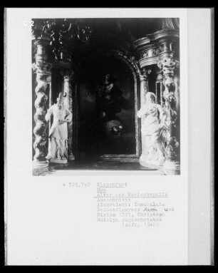 Madonna Immaculata flankiert von den Heiligen Aaron und Miriam