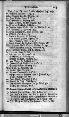 Rechtsconsulenten, Gerichts-Directoren u. Notarien