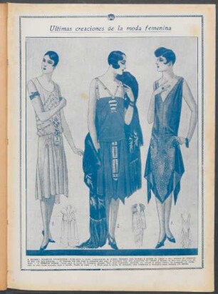 Últimas creaciones de la moda femenina - [Ilustración]