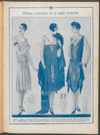 Últimas creaciones de la moda femenina - [Ilustración]