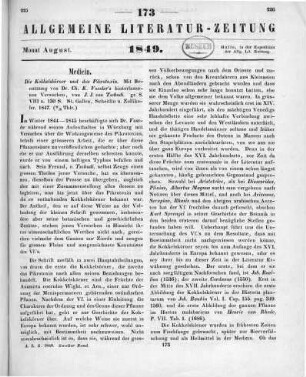 Tschudi, J. J.: Die Kokkelskörner und das Pikrotoxin. Mit Benutzung v. C. K. Vossler's hinterlassenen Versuchen. St. Gallen: Scheitlin & Zollikofer 1847