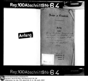 Grenz- und sonstige Streitigkeiten zwischen den Bischöfen von Osnabrück und den Landesherren im Hochstift Münster