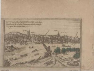 Ansicht von Frankfurt/Oder, Kupferstich, 1588