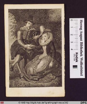Selbstportrait des Peter Paul Rubens und seiner Frau Isabella Brant in der Geißblattlaube