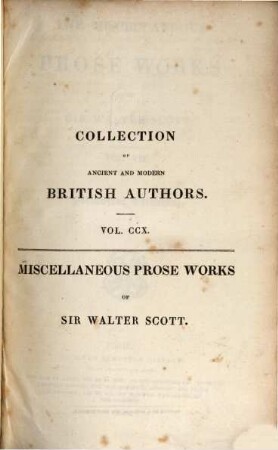The miscellaneous prose works of Sir Walter Scott, 7. Periodical criticism
