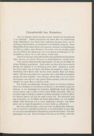 Charakterbild des Kolumbus.
