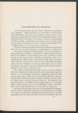 Charakterbild des Kolumbus.