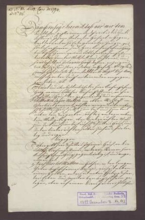 Johann Hauß, Schultheiß zu Freistett, und die Kirchenschaffnei Bischofsheim tauschen benannte Güter zu Bischofsheim und Linx.