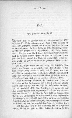 1510. Ein Berliner Auto da fé