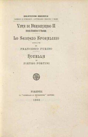Vita di Ferdinando II., quinto granduca di Toscana