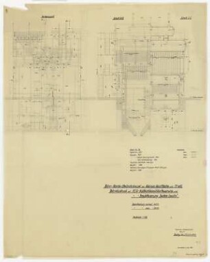 Kessel 26, Dürr-Garbe-Steilrohrkessel… m. KSG Naßkohlenmühlenfeuerung und Staubfeuerung "System Lopulco" (Zeichnung neu angefertigt)