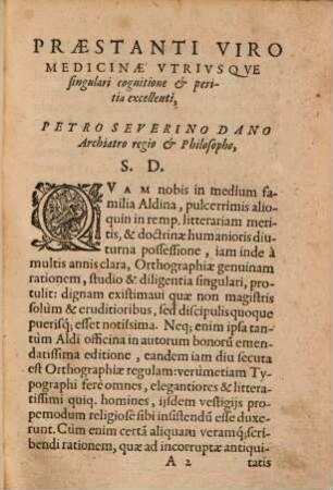 Epitomes Orthographiae Aldi Manutii compendiolum ...