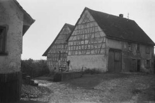 Fachwerkgiebel : Häuser mit regionaltypischen Fachwerkgiebel