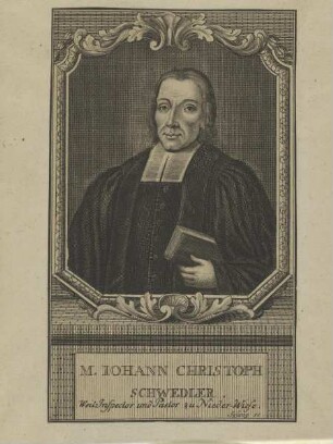 Bildnis des Iohann Christoph Schwedler