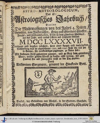 Astro-Meteorologicum, Das ist: Astrologisches Jahrbuch.