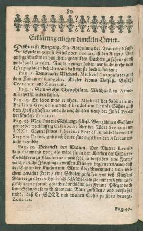 Erklärung etlicher dunckeln Oerter.