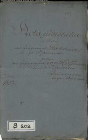 Stockmeier, Kaufmann in Lemgo gegen von Hoffmann, Hofmarschall