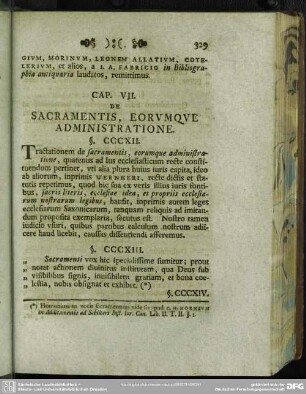 Cap. VII. De Sacramentis, Eorumque Administratione