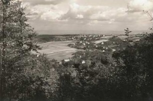 Bannewitz. Blick von Süden der "Goldenen Höhe" über die Elbtalweitung