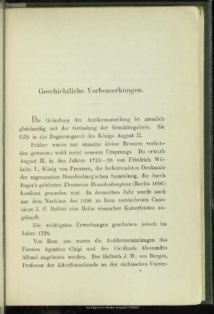 Geschichtliche Vorbemerkungen