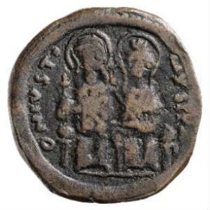 Münze, Follis, 572 / 573