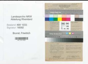 Entnazifizierung Friedrich Brunst , geb. 14.03.1913 (Polizeibeamter)