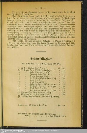 Lehrerkollegium