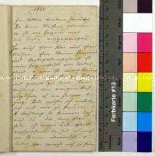 Tagebuch von Antonia Bußmann, spätere Köchling, über die Zeit ihrer Verlobung mit Joseph Köchling