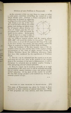 Solutions of some problems in transversals.