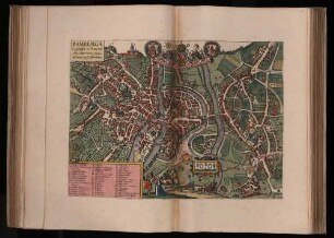 Bambergae Episcopalis in Franconiae urbis celeberrimae typus, ad vivum quasi efformatus : [gewidmet] Iohannes Philippus