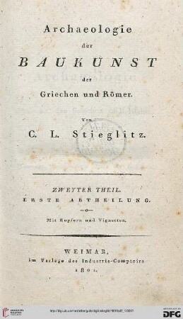 Band 2,1: Archaeologie der Baukunst der Griechen und Römer