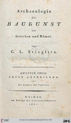 Band 2,1: Archaeologie der Baukunst der Griechen und Römer