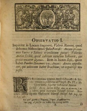Dissertatio Observationes Criticas Complectens