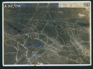 Foto eigener Linien östlich der La Signy Ferme (Luftbild)