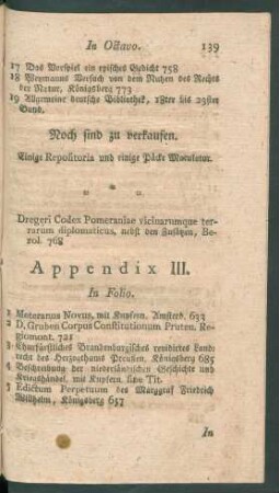 Appendix III.