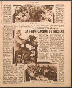 La fabricación de medias : Las grandes industrias nacionales