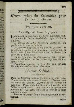 Nouvel usage du Calendrier pour l'année prochaine.