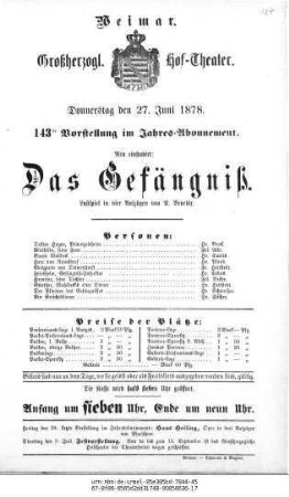 Das Gefängniß