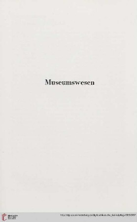 Museumswesen