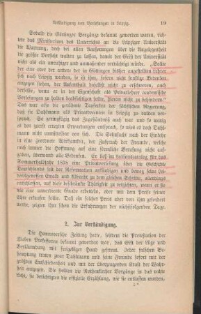 2. Zur Verständigung.