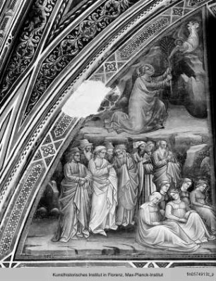 Ausmalung der Cappella della Croce : Kreuzlegende : Tod Adams