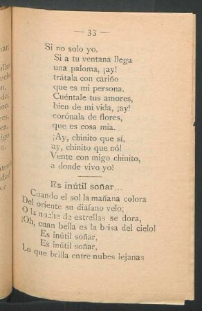Es inútil soñar...