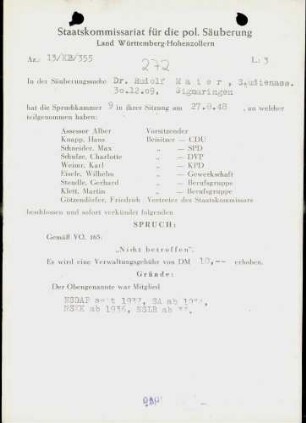 Maier, Rudolf, Dr.