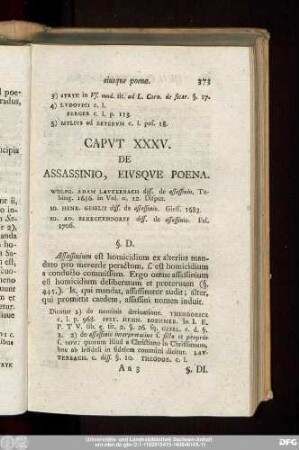 Caput XXXV. De Assassinio, Eiusque Poena.