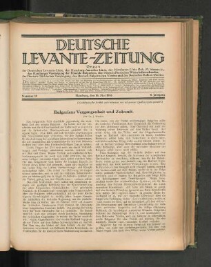 Bulgariens Vergangenheit und Zukunft.
