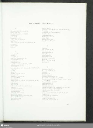 Stichwortverzeichnis