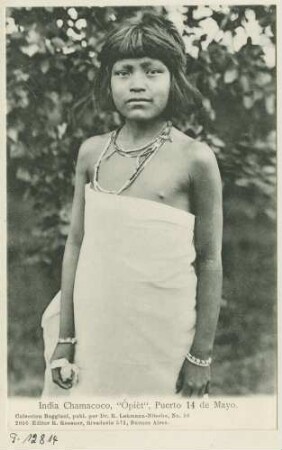 India Chamacoco, "Ópièt", Puerto 14 de Mayo
